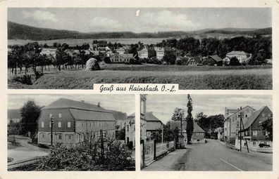 Gruß aus Hainsbach O.-L. Ansicht Gasthof zum Obergericht Postkarte AK 1942