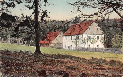 Königsmühle Post Biela bei Bodenbach in Böhmen Postkarte AK