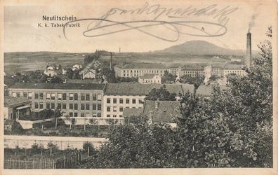 Neutitschein (Nový Jicín) K. k. Tabak-Fabrik Postkarte AK