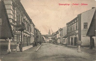 Riesengebirge (Karkonosze) Freiheit i. Böhmen Postkarte AK 1914