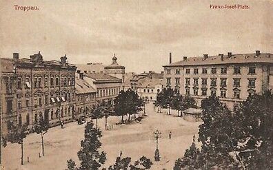 Troppau Franz-Josef-Platz Postkarte