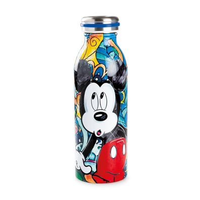 81306 Thermoflasche Mickey Edelstahl mehrfarbig Circa 500ml Höhe 21,5 - Ø 6,5cm