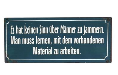 604903 Wandbild 30 x 13cm mit Spruch aus Metall gefertigt Wand Schild Wandschild