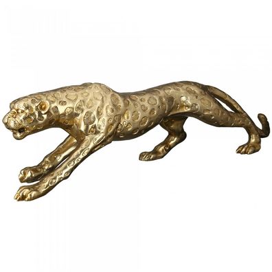 89239 Gepard Poly . goldfarben . Antikfinish Katze Panther Leopard Raubkatze