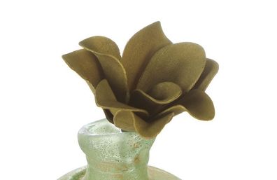 38425 Blume Foam Flower Rumba Schaumstoff Blüte L 18cm Goldfarben / Metallic