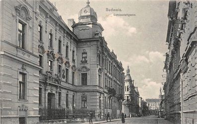 AK Budweis Böhmen Schiesstattgasse 1917 Postkarte