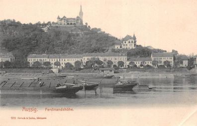 Aussig (Ústí nad Labem) Ferdinandshöhe Böhmen Postkarte AK