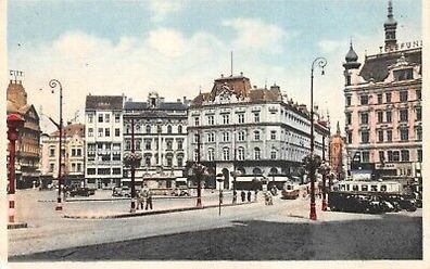 Brünn Freiheitsplatz des 15. März 1939 Postkarte AK 1941