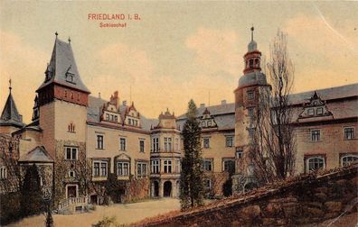 Friedland i. B. (Frýdlant v Cechách) Schlosshof Postkarte AK