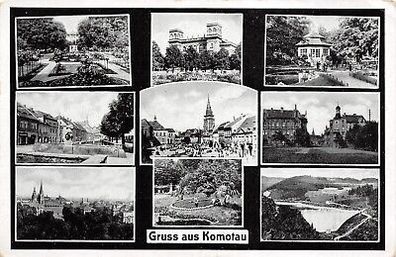 Gruss aus Komotau Ansicht Postkarte AK