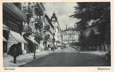 Marienbad Hauptstrasse Feldpostkarte AK 1942