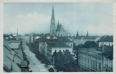 Olmütz (Olomouc) Strasse der csl. Legionen Postkarte AK