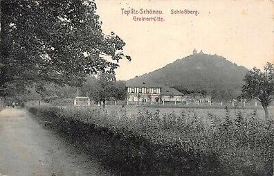 Teplitz-Schönau Schloßberg Greinerhütte AK 1914