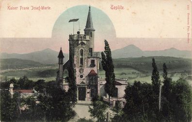 Tepliz Teplice Kaiser Franz Josef - Warte Postkarte