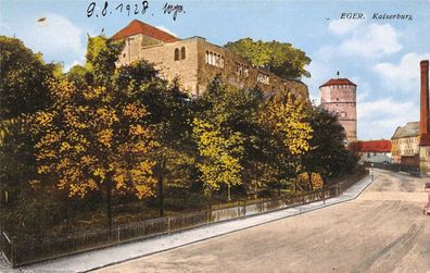 Eger (Cheb) Kaiserburg Postkarte