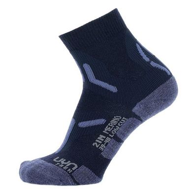 UYN Trekking 2IN Merino Low Cut Man navy Anti-Blasen Wandersocken