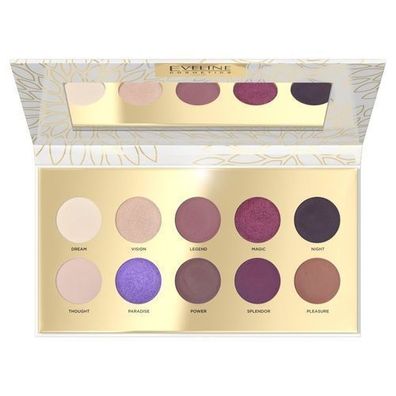 Eveline Cosmetics Lidschattenpalette mit 10 Farben - Fantasie Collection