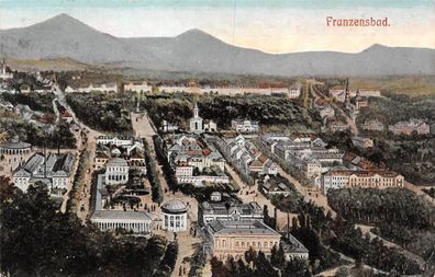 Franzensbad Ansicht Panorama Postkarte AK 1909