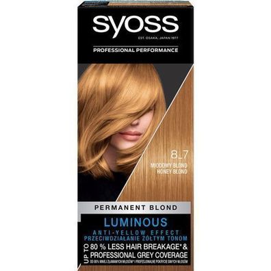 Syoss Dauerhafte Coloration Haarfarbe 8 7 Honigblond