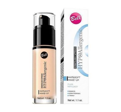 Bell Hypoallergenic Mattierende Foundation, Nuance 02 Natural, 30g