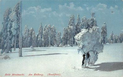 Helle Mondnacht Am Keilberg (Rauhfrost) AK