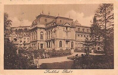 Karlsbad Bad 1 Postkarte AK