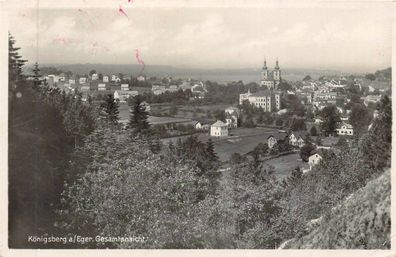 Königsberg a./Eger Gesamtansicht Postkarte AK