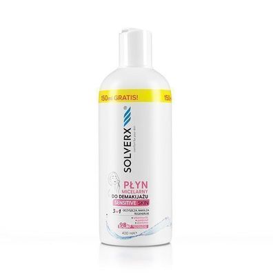 Solverx Sensible Hautpflege: Micellar Reinigung 3-in-1, 400ml