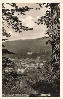 Marienbad (Mariánské Lázne) Blick vom Rübezahl Postkarte AK