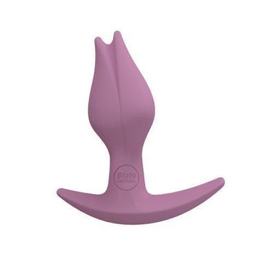 Eleganter und ergonomisch geformter Analplug aus medizinischem Silikon in edlem Rosa