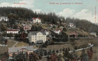 Riesengebirge Gruss aus Johannisbad in Böhmen AK