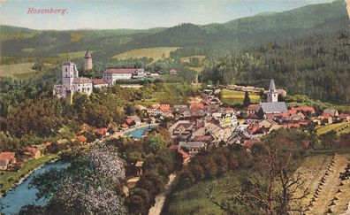 Rosenberg Burg Rožmberk Postkarte AK