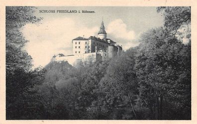 Schloss Friedland i. Böhmen Postkarte AK 1931