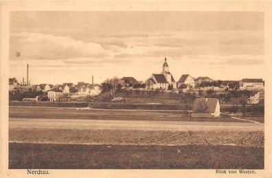 Stadtansicht Blick von Westen Nerchau Postkarte AK 1916