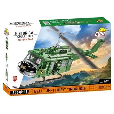 COBI-2423 - Konstruktionsspielzeug - 656 PCS HC Vietnam WAR BELL UH-1 HUEY