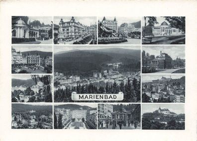 Marienbad (Mariánské Lázne) Ansicht Panorama Postkarte AK