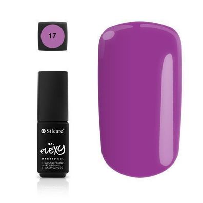 Silcare Flexy Hybrid-Nagellack für Nägel 17, 4,5 g - Brillanter Glanz