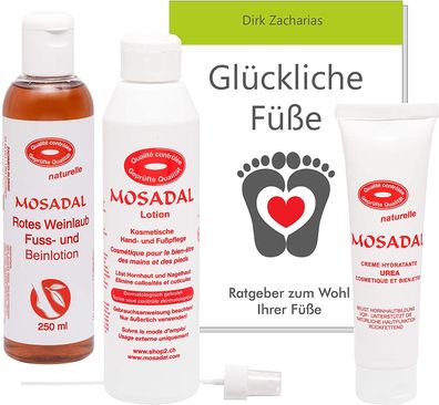 Mosadal Hornhautentferner Lucky feet Fusspflege Set Pflege Ihrer Beine und Füße