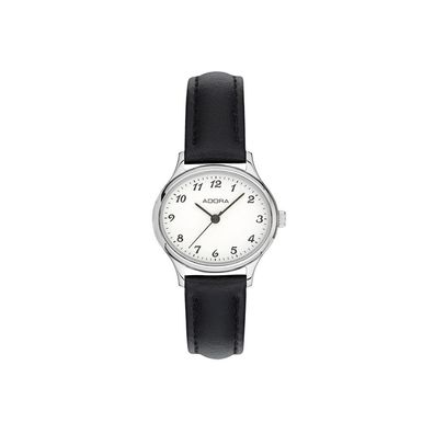 Adora Basis Damenuhr Mineralglas analog Edelstahlgehäuse silbern