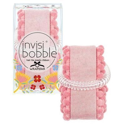 Invisibobble Wrapstar Flores & Bloom Haargummi mit Band Ami&Co, 1 Stück