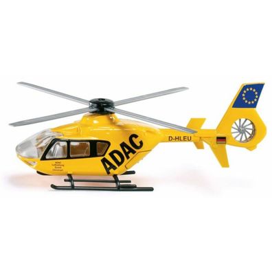 Siku 2539, Rescue Helicopter 1:55 Metal/Plastic Yellow, Movable Rotors