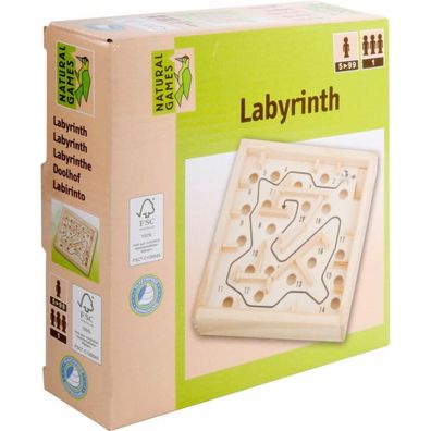 NG Holz Labyrinth 12x12cm