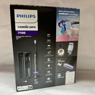 Philips Sonicare HX7421/01 Series 7100 Elektrische Zahnbürste Schwarz, Reinigung