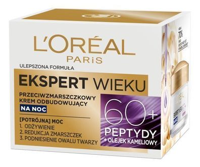 L'Oreal Paris Anti-Aging Nachtcreme, 60+ - 50ml