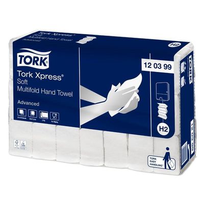 TORK Papierhandtücher 120399 Xpress H2 Advanced Interfold-Falzung