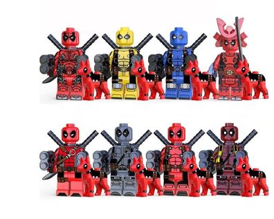 Venom Dead pool Anti-Venom Carnage Minifigure Set With Weapons with Accessories