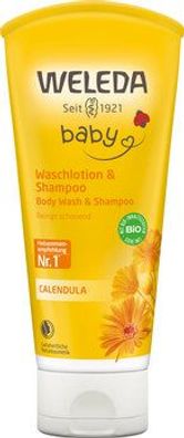 Weleda 6x WELEDA Calendula Waschlotion & Shampoo 200ml