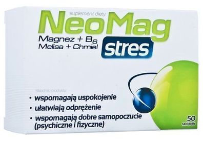 Neomag Stres Tabletten, 50 Stück - Stressabbau & Entspannung