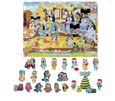 Christmas Adventskalender,24-Tage-Countdown-Kalender Bluey Character Blind Box