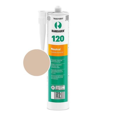 Ramsauer 120 Neutral Silikon bahamabeige Fugen Dichtstoff Dichtmasse 310ml